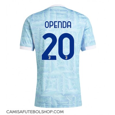 Camisa de time de futebol Juventus Lois Openda #20 Replicas 2º Equipamento 2025-26 Manga Curta Camisa de time de futebol Juventus Lois Openda #20 Replicas 2º Equipamento 2025-26 Manga Curta
